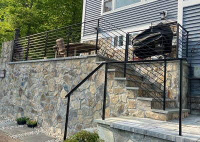 Iron Railing Installation by Arnold's Masonry and Construction in Waterbury, CT