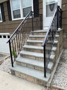 Iron Railing Installation by Arnold's Masonry and Construction in Southbury, CT