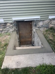 Completed cellar door replacement project in Milford, CT