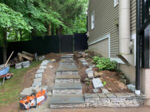 Concrete steps repair in Woodbury CT